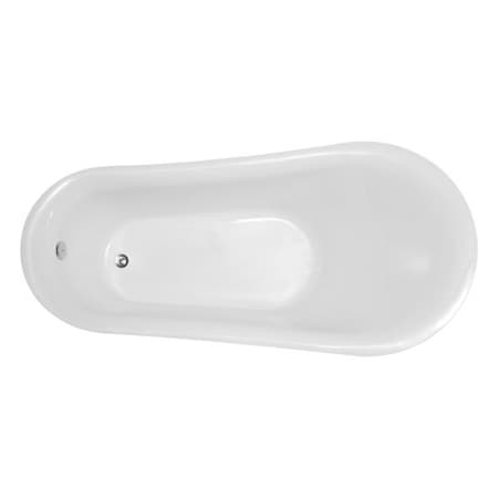 Anzzi Talyah 5.92 ft. Freestanding Bathtub in White FT-AZ090